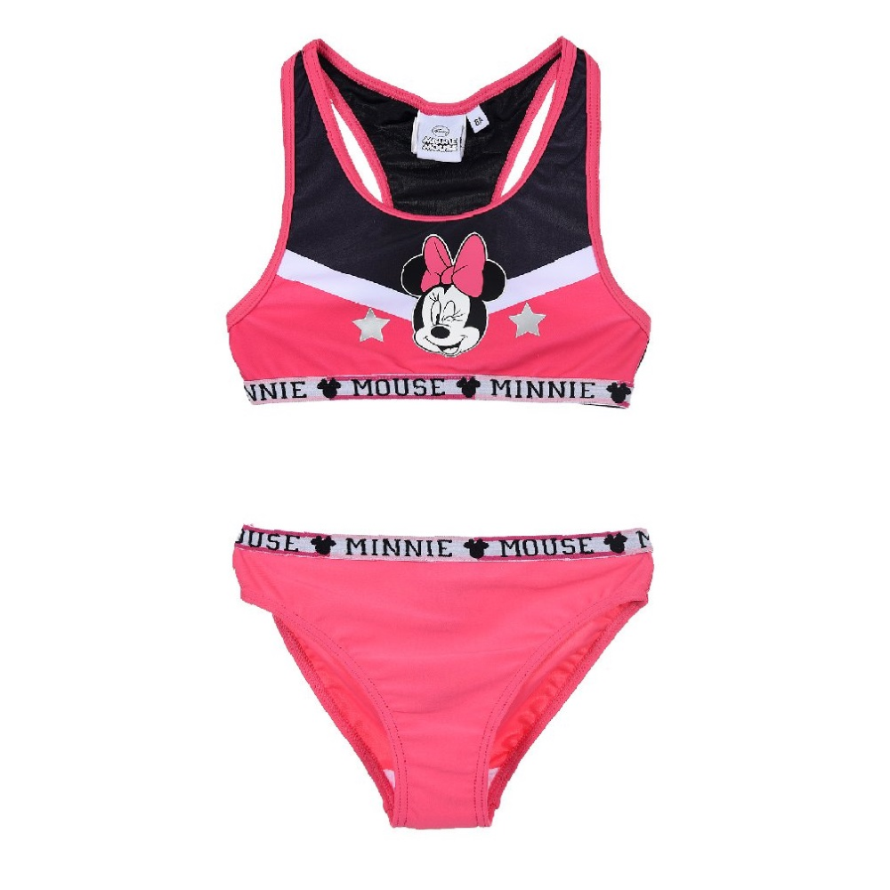 Costume Mare Minnie Mouse DISNEY Bikini 2 Pezzi Bambina 3/8 Anni - Ue1826fuxia