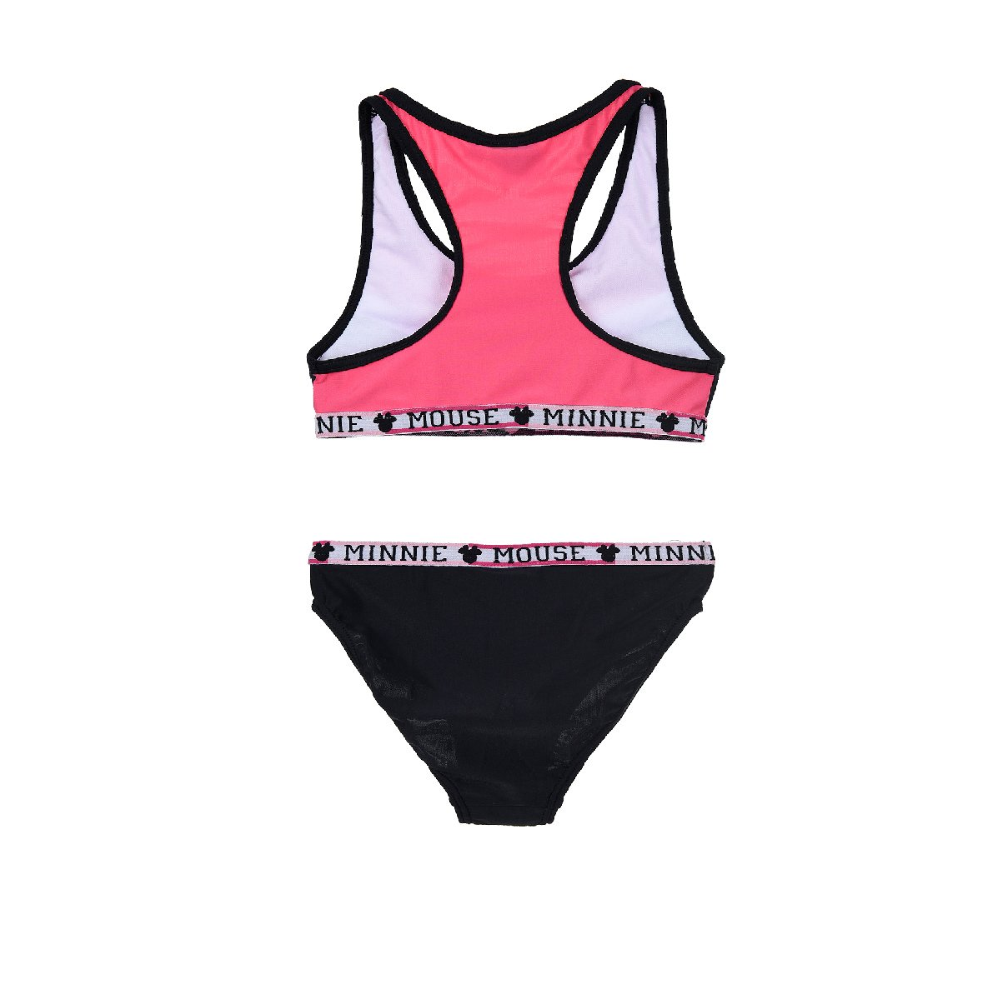 Costume Mare Minnie Mouse DISNEY Bikini 2 Pezzi Bambina 3/8 Anni - Ue1826nero