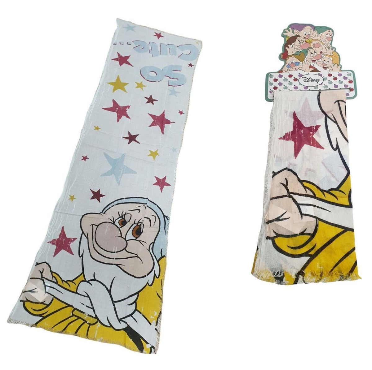 Foulard Mammolo Sette Nani DISNEY Sciarpa Pareo 50x180 CM in Viscosa - D84902