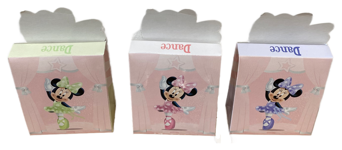 Bomboniera Astuccio Minnie Ballerina DISNEY Scatolina Kit 10 Pezzi Senza Confetti