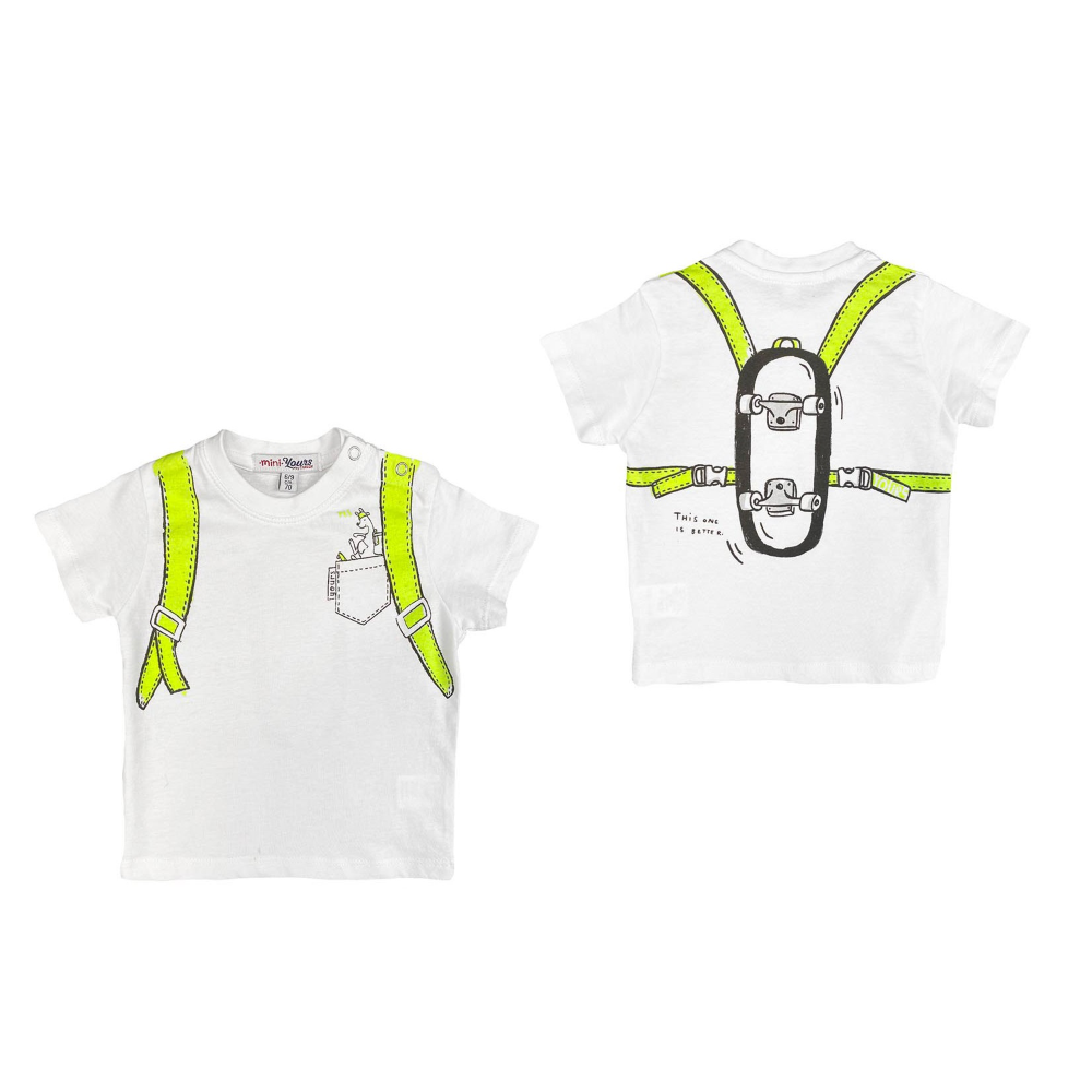 T-Shirt Yours Manica Corta Neonato Bambino 9/30 Mesi  - Ay919