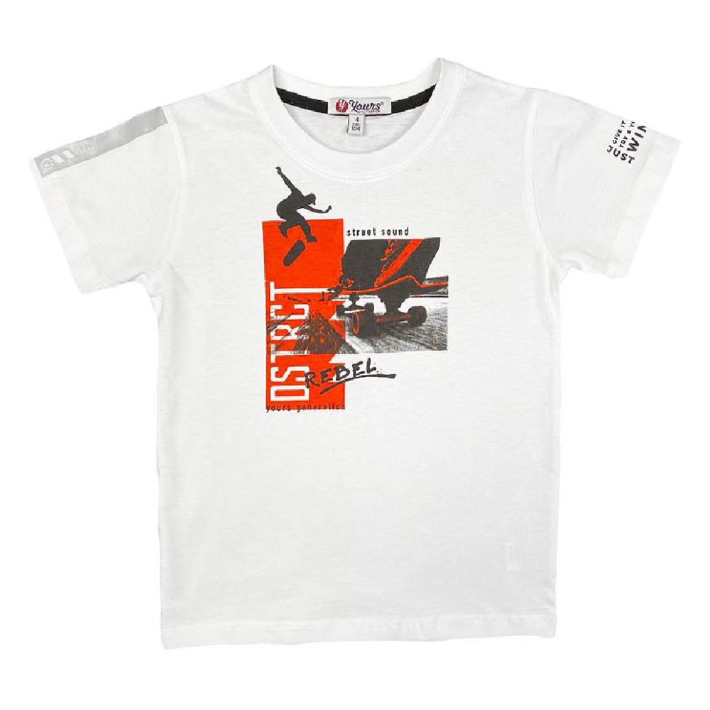 T-Shirt Yours Manica Corta Bambino 3/7 Anni - Ay2082