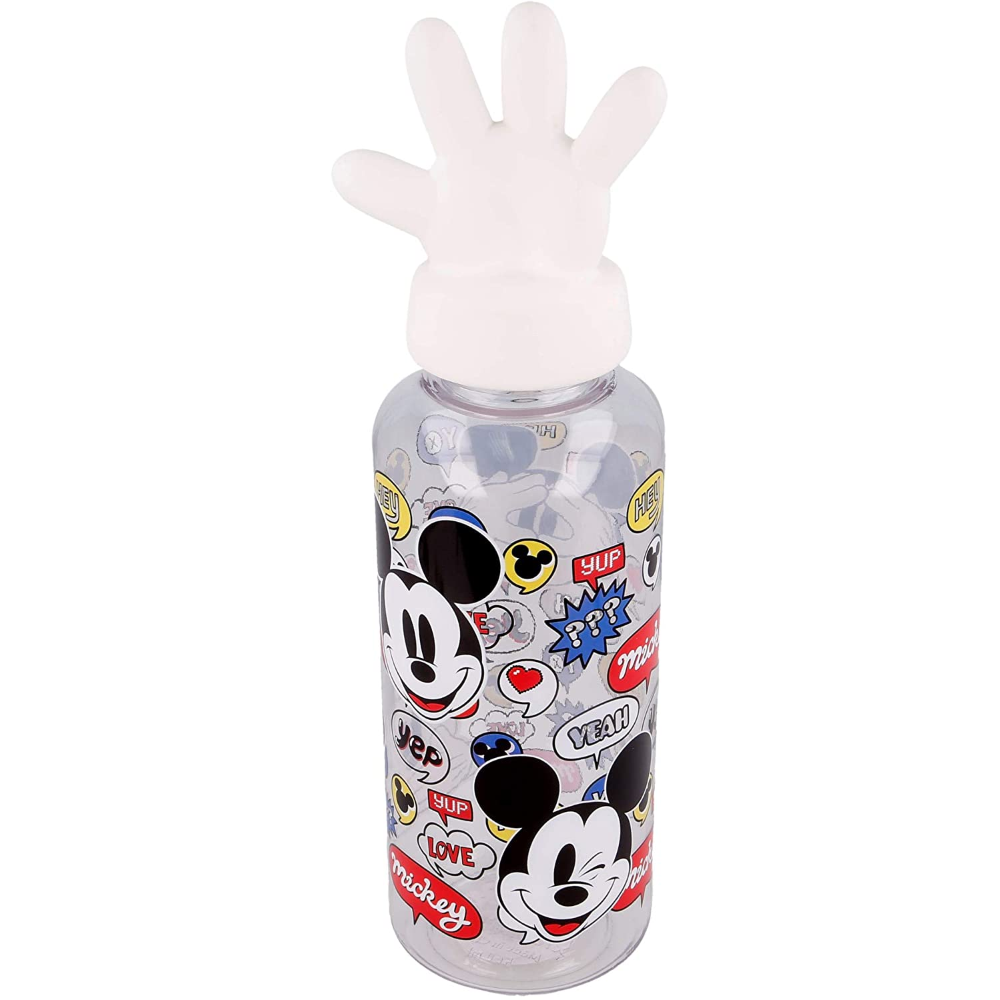 Borraccia con Tappo Svitabile 3d Mickey Mouse DISNEY Topolino 560 Ml in Tritan - St10108