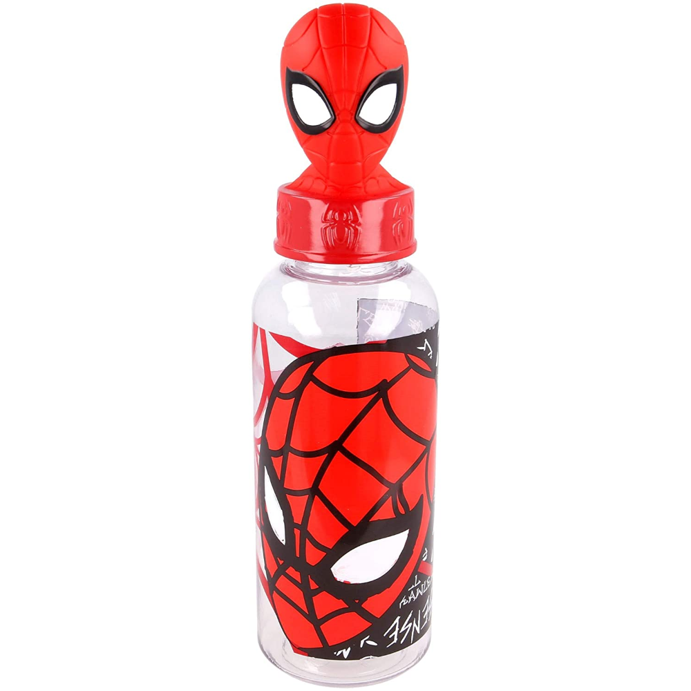 Borraccia con Tappo Svitabile 3d Spiderman MARVEL 560 Ml in Tritan - St10116