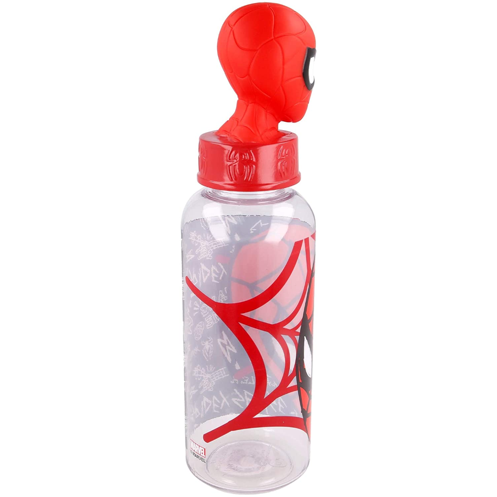 Borraccia con Tappo Svitabile 3d Spiderman MARVEL 560 Ml in Tritan - St10116