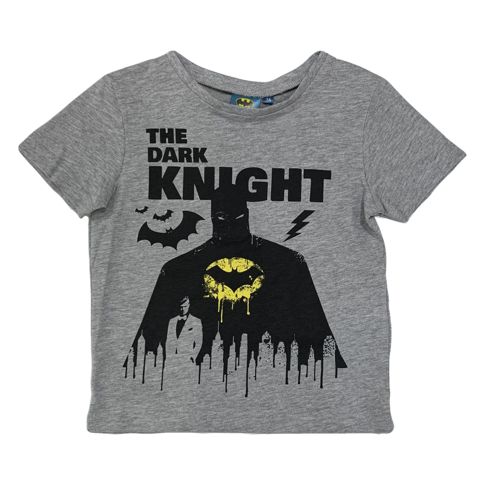 T-Shirt M.c. Batman Maglietta Bambino Sun City 3/8 Anni - Ue1174grigio