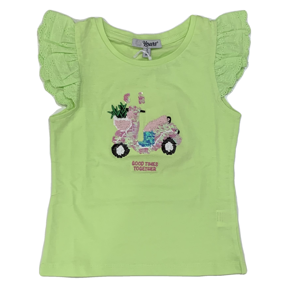 T-Shirt Yours Manica Corta Bambina 3/7 Anni  - Ay2126