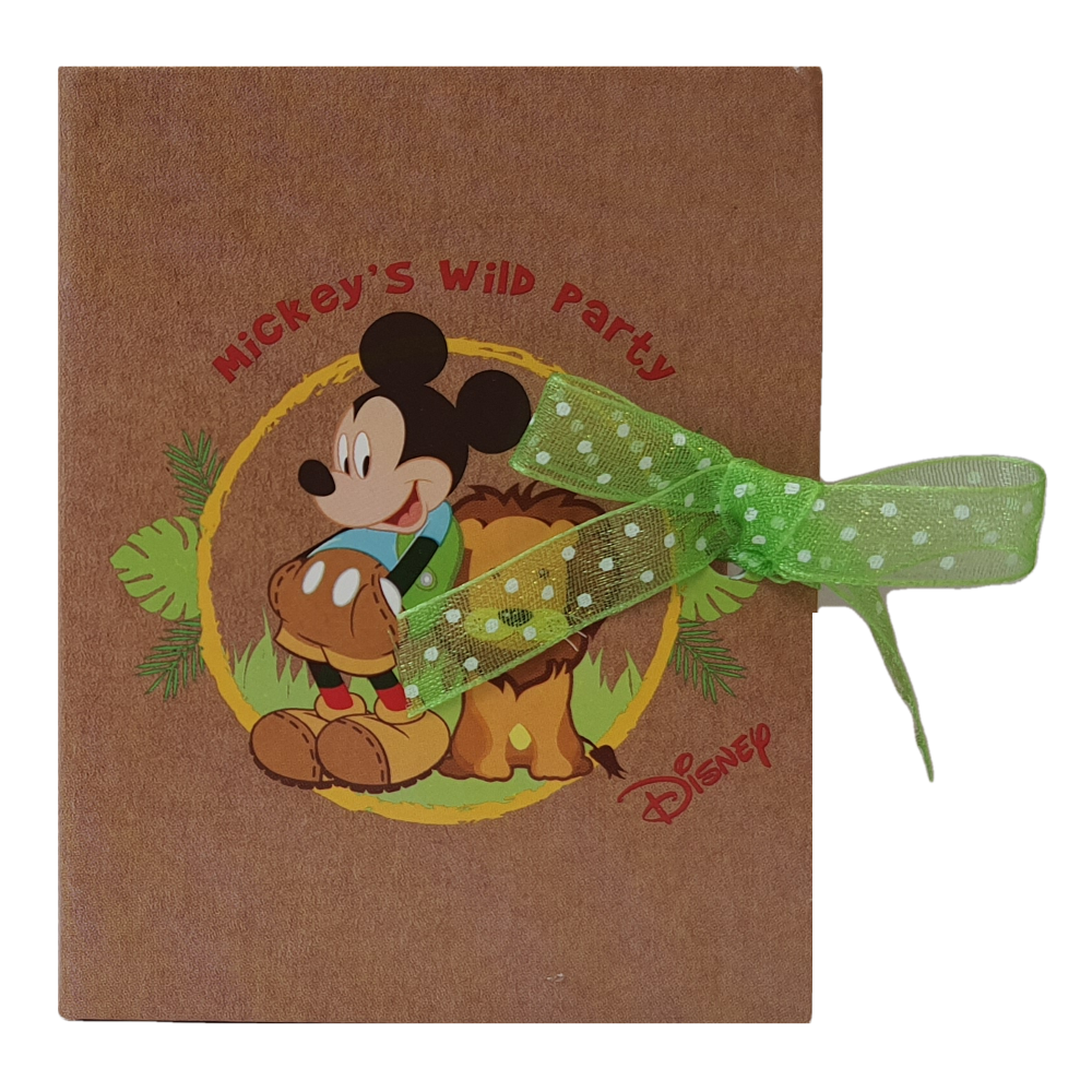 Bomboniera Astuccio Topolino DISNEY Libro Scatolina Portaconfetti Savana - 68210