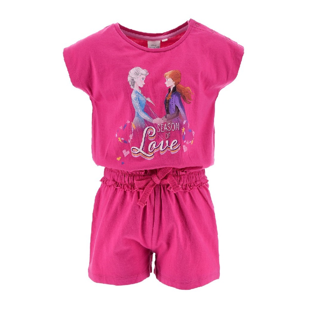 Tuta Intera Frozen Ii DISNEY Elsa Anna Bambina Sun City 4/8 Anni - Ue1073fuxia
