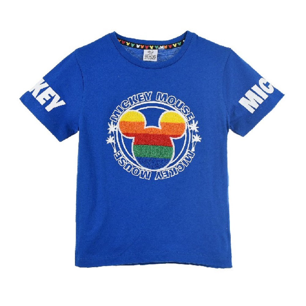T-Shirt M.c. Mickey Mouse DISNEY Topolino Maglietta Bambino Sun City 3/8 Anni - Ue1165blu