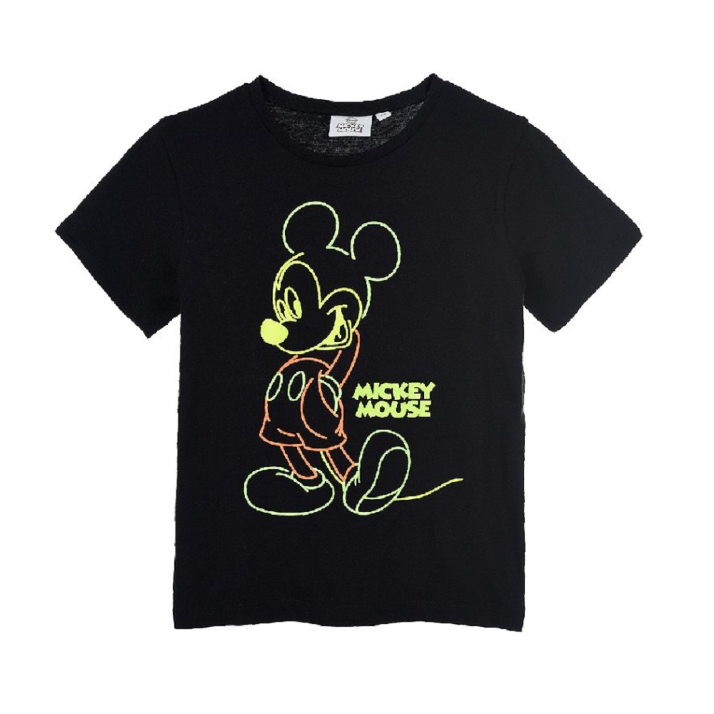 T-Shirt M.c. Mickey Mouse DISNEY Topolino Maglietta Bambino Sun City 3/8 Anni - Ue1171nero