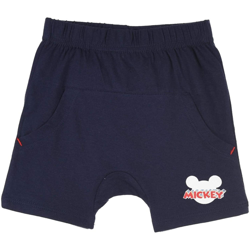 Completo Estivo Mickey Mouse DISNEY Topolino Short + T-Shirt Neonato Bambino Sun City 6/24 Mesi - Ue0063rosso
