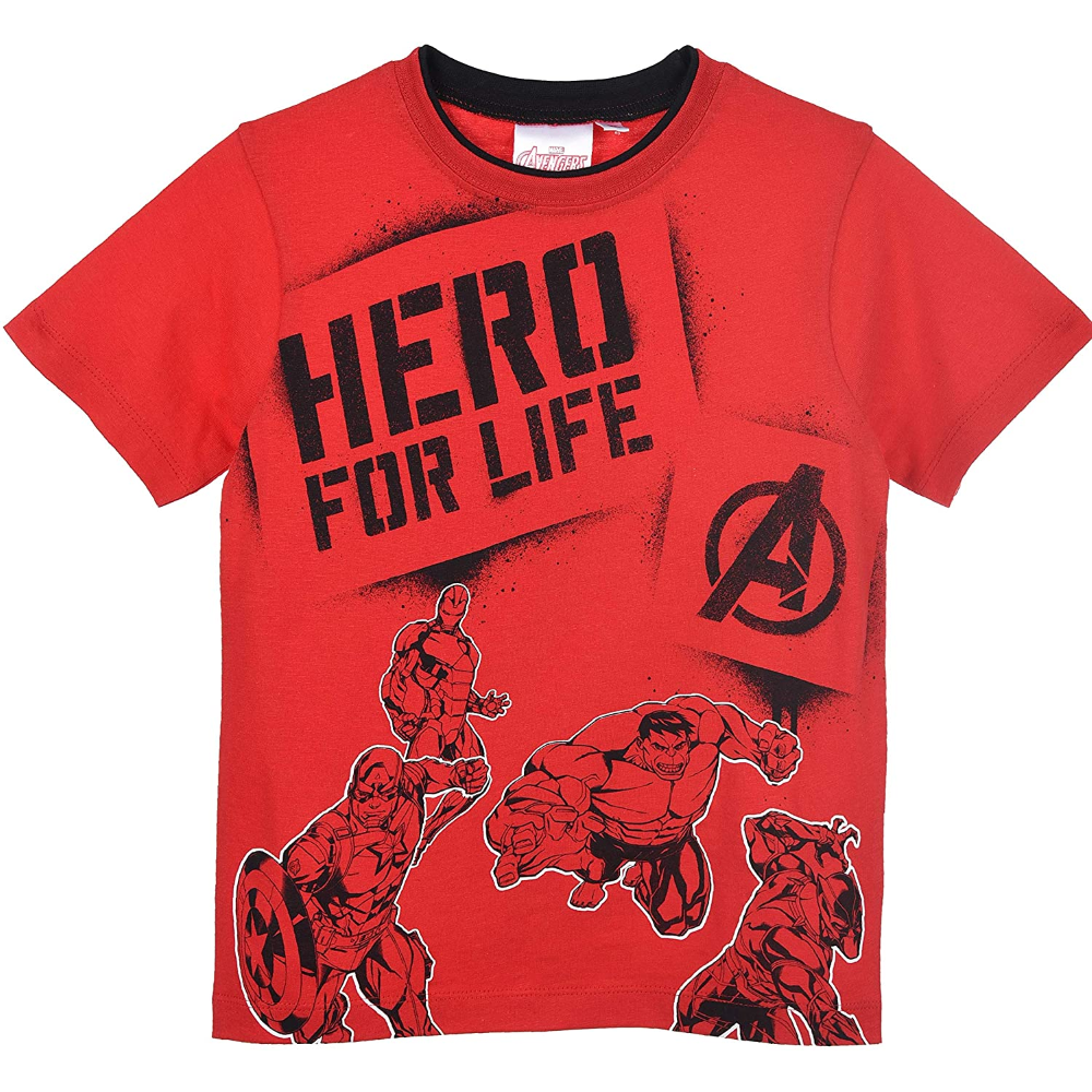 T-Shirt M.c. Avengers MARVEL Maglietta Bambino Sun City 4/10 Anni - Ue1062rosso