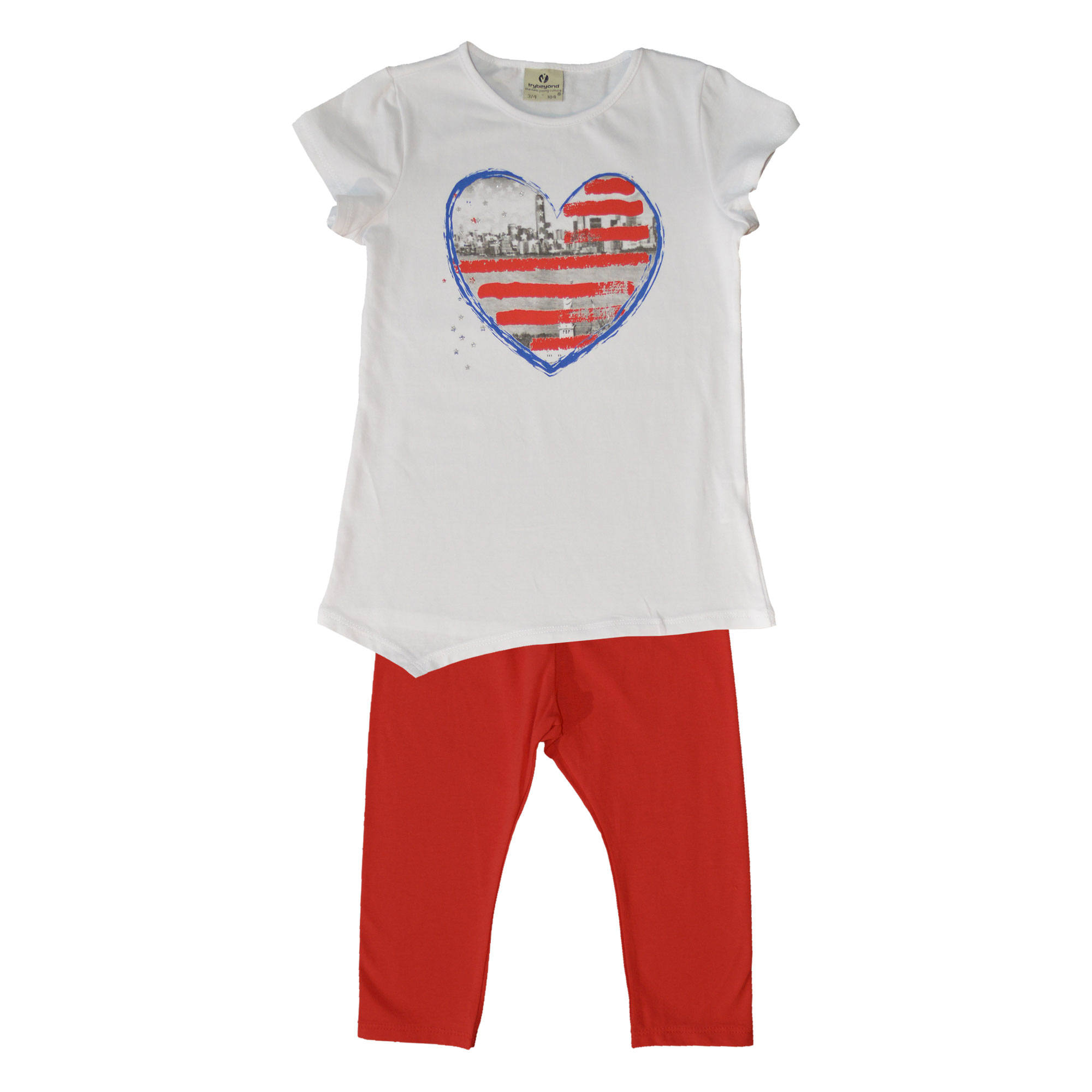 Completo T-Shirt e Leggings Bambina Mauli Taglie 2/7 Anni- 89985prosso