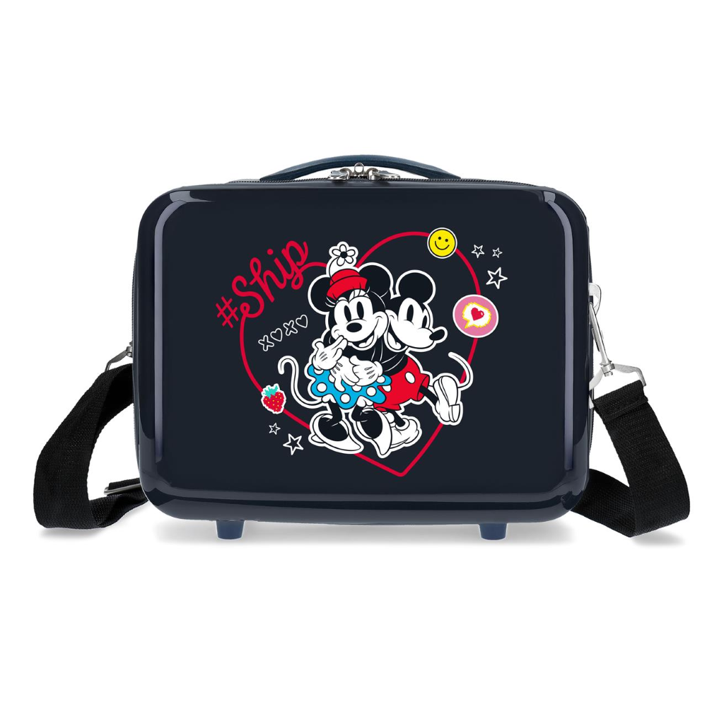 Beauty Case Minnie e Topolino DISNEY Borsa Viaggio in ABS Adattabile a Trolley - 4493921