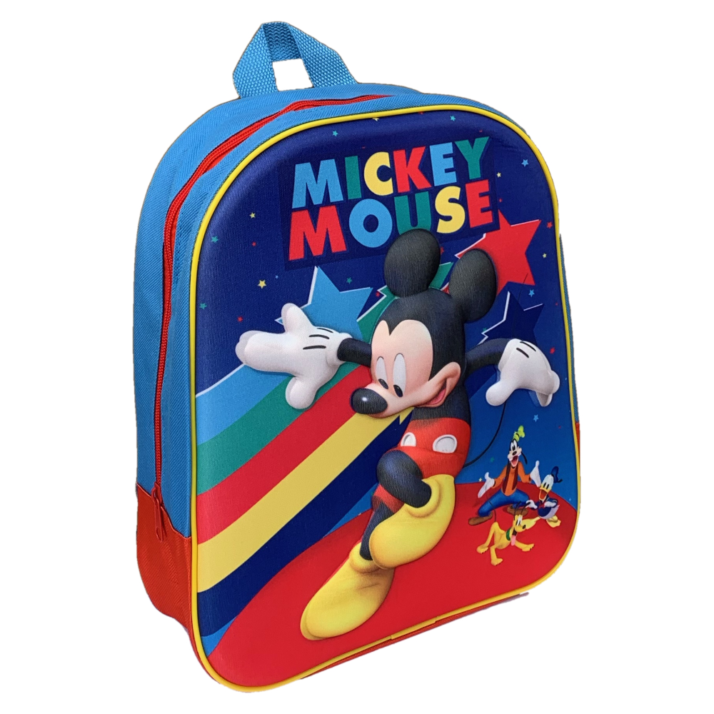 Zaino Asilo 3d Mickey Mouse DISNEY Topolino Borsa Scuola Cm.32 - Mic0727