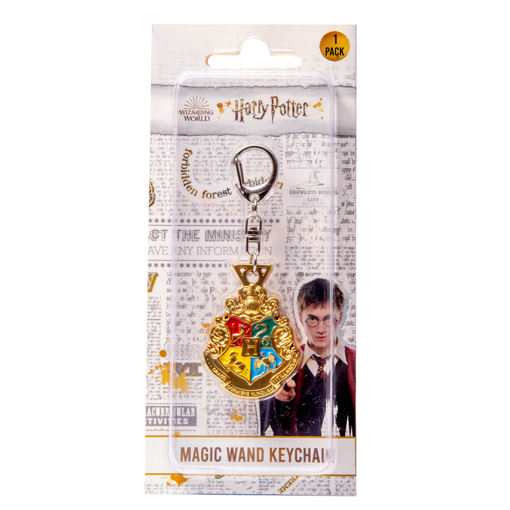 Portachiavi Stemma Hogwarts Harry Potter in Metallo in Confezione - 47304/3