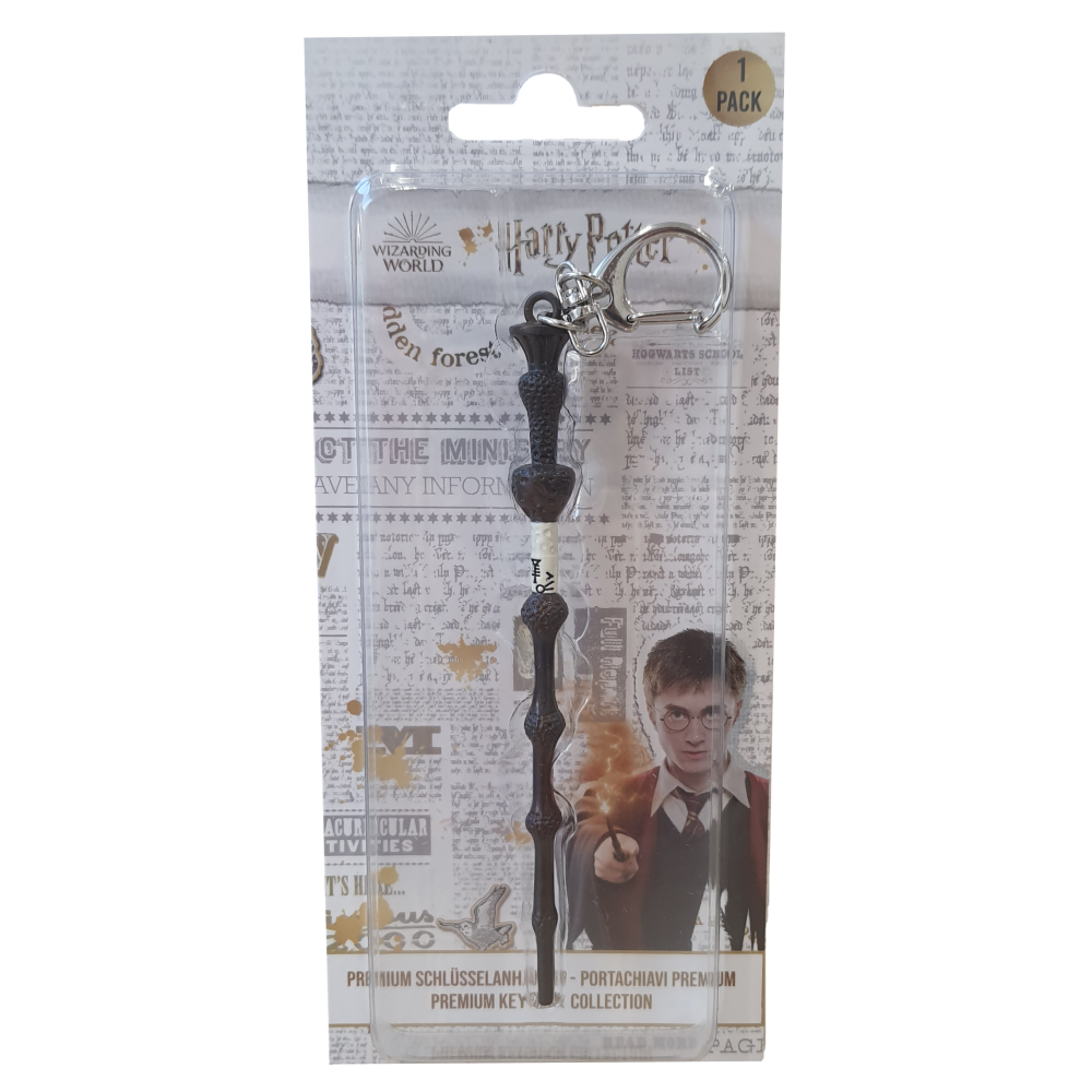 Portachiavi Bacchetta di Sambuco Harry Potter in Metallo in Confezione - 47304/6