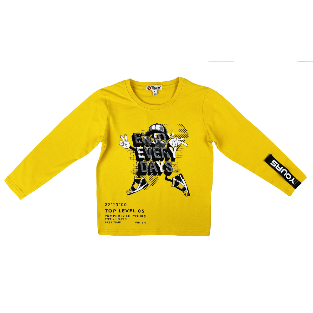T-Shirt M.l. Yours Baby Bambino 100% Co - Ay2248