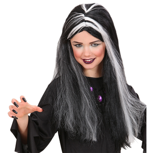 Vestito Carnevale + Accessori Strega Vestito Cappello Scopa Parrucca 2/3 Anni Halloween Bambina - 0250+6279s+9835w