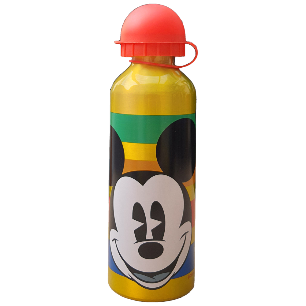 Borraccia in Alluminio Mickey Mouse DISNEY Topolino con Beccuccio e Coperchio 500 Ml - Mi50002/r