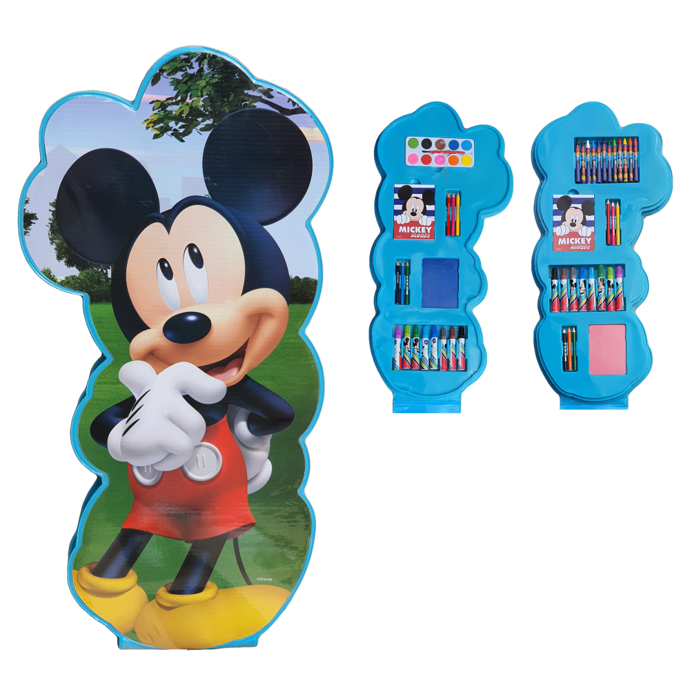 Colori Maxi Set Sagomato Mickey Mouse DISNEY Topolino 56 Pezzi Bambino - Mic0584