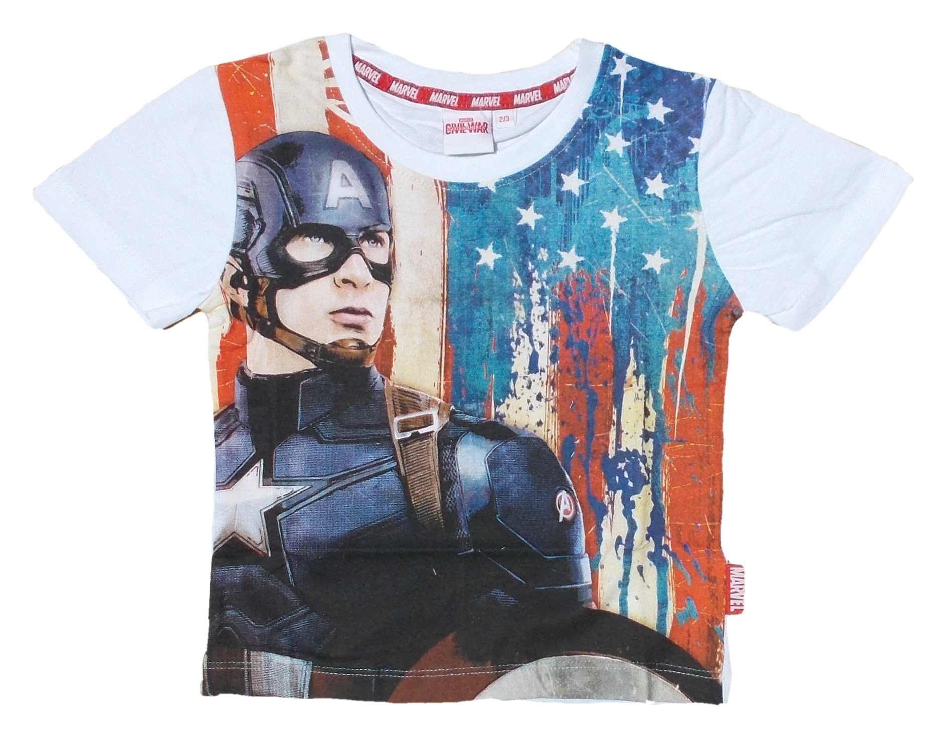 T-Shirt Capitano America Avengers MARVEL Supereroi 3/7 Anni - Mv28002