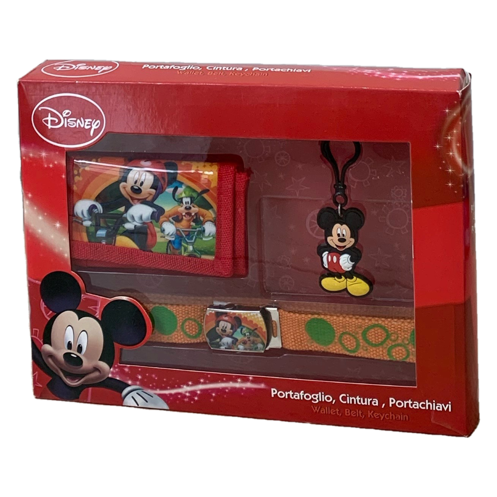 Portafoglio Cintura e Portachiave DISNEY Topolino H 12 CM L 23 CM
