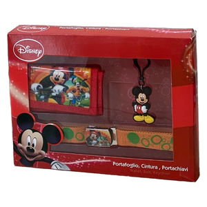 Portafoglio Cintura e Portachiave DISNEY Topolino H 12 CM L 23 CM