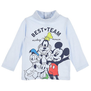Lupetto Topolino Paperino Pluto Pippo DISNEY Maglietta Neonato Sun City - Hu0015celeste