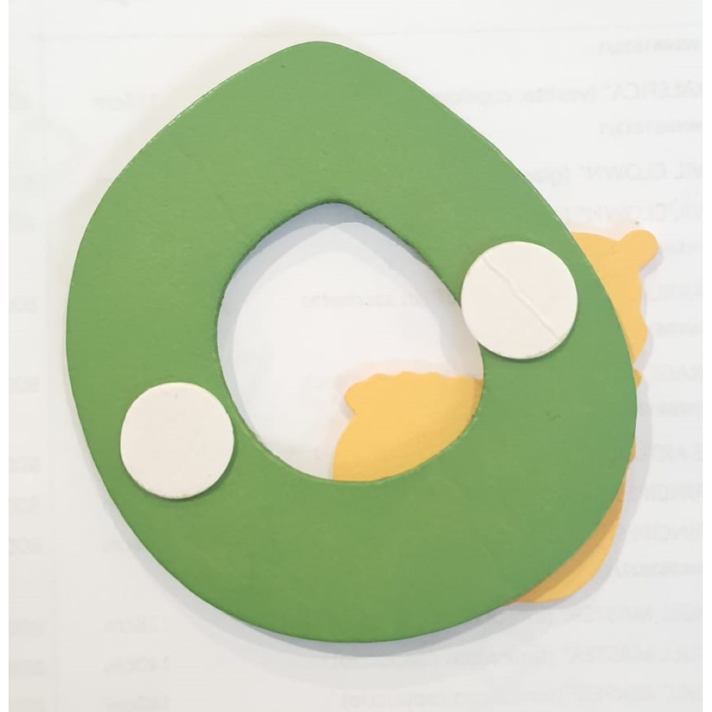 Lettere in Legno DISNEY Winnie the Pooh O 8 CM - 50004o/verde