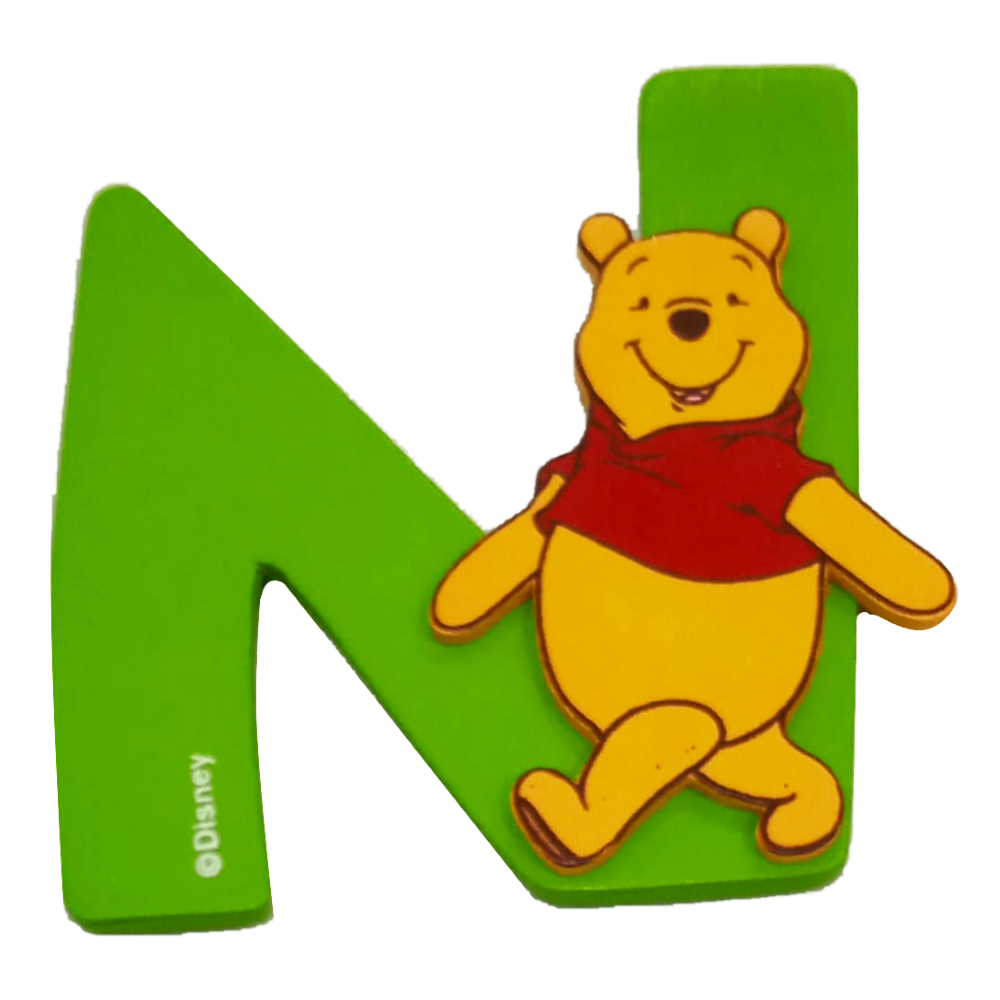 Lettere in Legno DISNEY Winnie the Pooh e Friends 8cm N