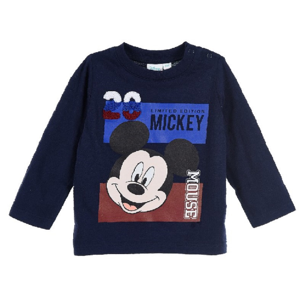 T-Shirt M.l. Mickey Mouse DISNEY Topolino Maglietta Neonato Sun City - Hu0041blu