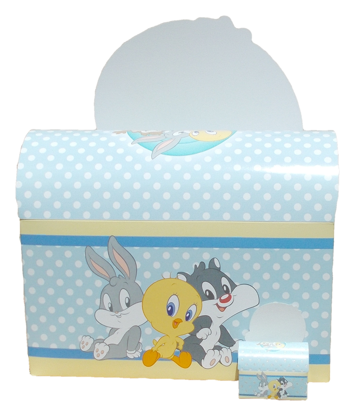 Bomboniera DISNEY Titty Celeste a Baule Looney Tunes Cm. 7x9x3.5