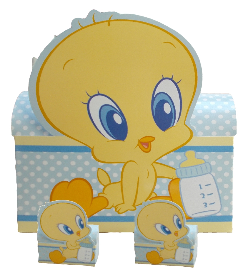 Bomboniera DISNEY Titty Celeste a Baule Looney Tunes Cm. 7x9x3.5