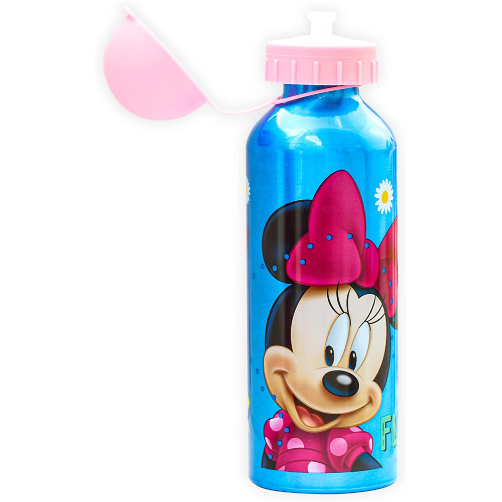 Borraccia in Alluminio Minnie Mouse DISNEY con Beccuccio e Coperchio 500 Ml - Mn50002/r
