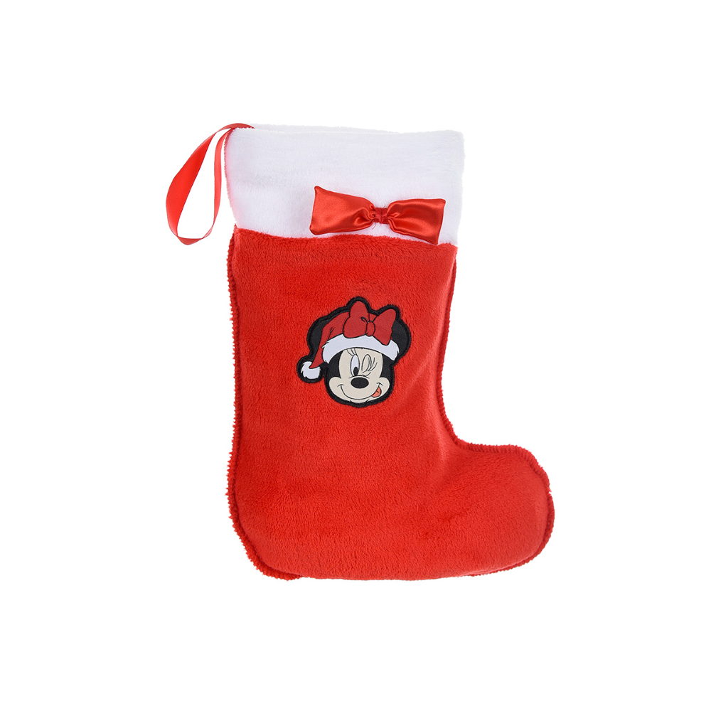 Pigiama Natalizio Minnie Mouse DISNEY + Calza Befana in Confezione - Hu2017bianco