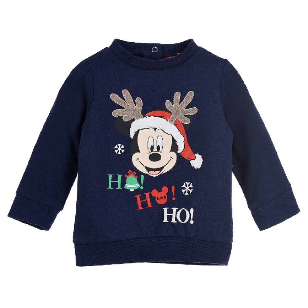 T-Shirt Natalizia Ickey Mouse DISNEY Topolino Maglietta Neonato Sun City - Hu0035blu
