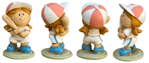 Bomboniera Statuina in Resina Bimba Atleta Baseball Tennis Golf Pattinaggio 6 CM per Cerimonie