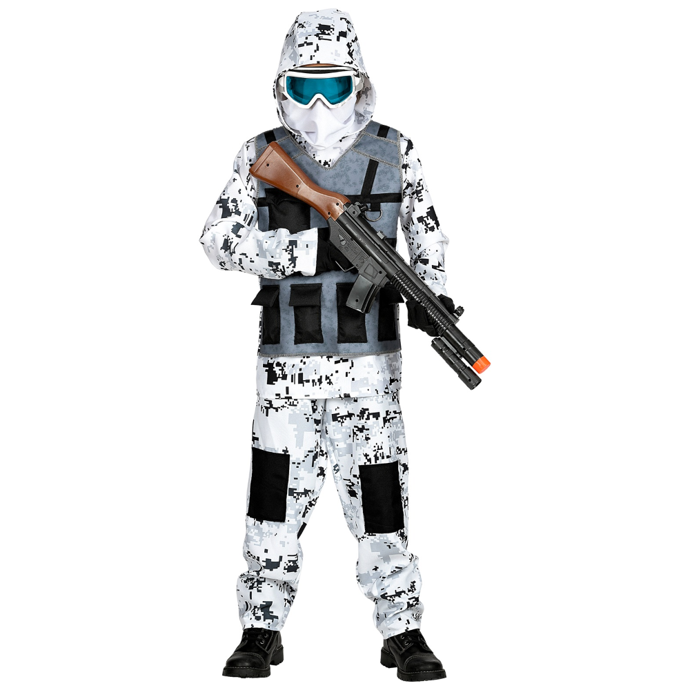 Costume Carnevale Artic Special Forces Bambino Abito Travestimento - 0171