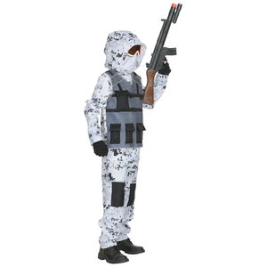 Vestito Carnevale + Accessori Artic Special Forces Kalashnikov Travestimento 4/5 Anni