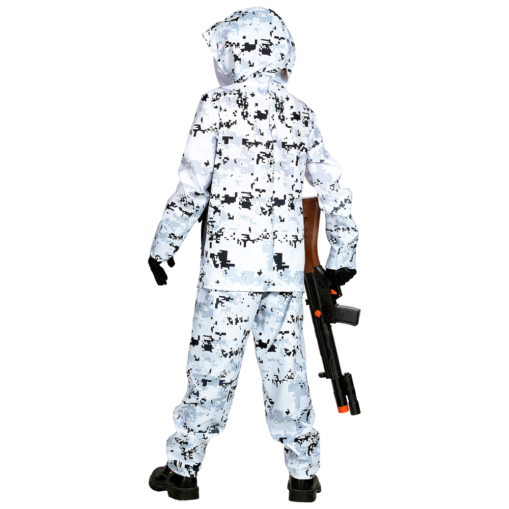 Vestito Carnevale + Accessori Artic Special Forces Kalashnikov Travestimento 5/7 Anni