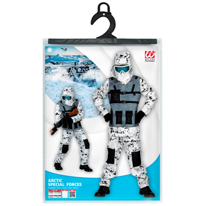 Vestito Carnevale + Accessori Artic Special Forces Kalashnikov Travestimento 5/7 Anni