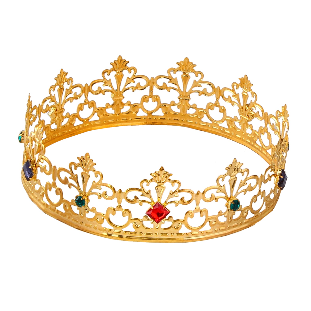 Corona Reale con Gemme Accessori Abito Vestito Carnevale - 09561