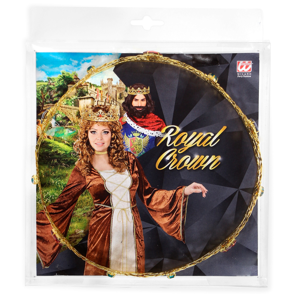 Corona Reale con Gemme Accessori Abito Vestito Carnevale - 09561