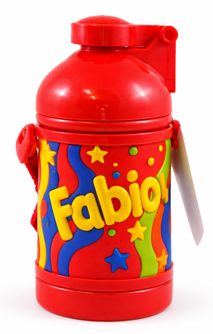Borraccia Sport in Plastica con Nome H 16 CM 380 Ml Fabio