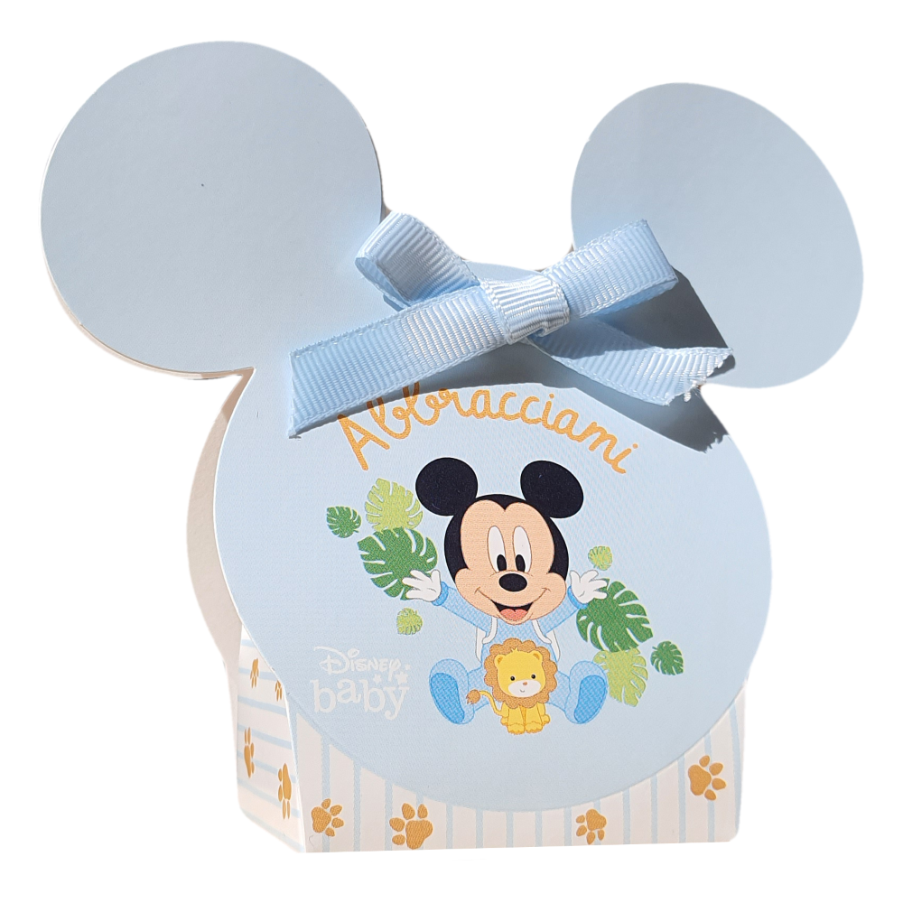Bomboniera Astuccio Topolino Baby DISNEY Faccia Scatolina Portaconfetti - 68234