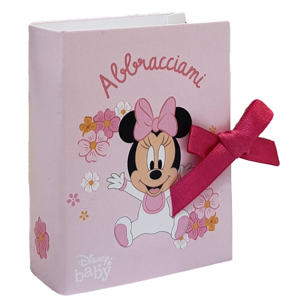Bomboniera Astuccio Minnie Baby DISNEY Libro Scatolina Portaconfetti Kit 10 Pezzi Vuoti