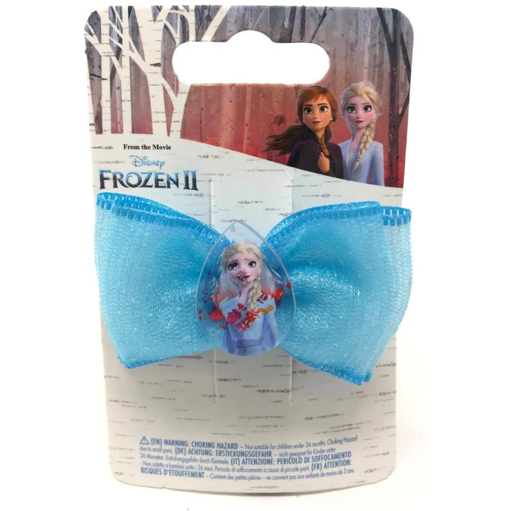 Accessori Capelli Frozen Elsa DISNEY 1 Pinza con Fiocco su Backercard - 19386d72/9