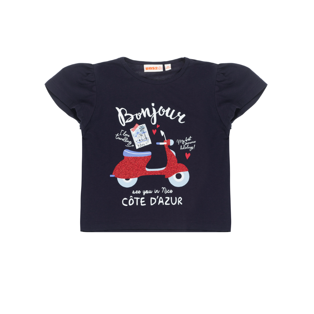 T-Shirt M.c. Maglietta Bambina 4/14 Anni Ubs2 - E229101